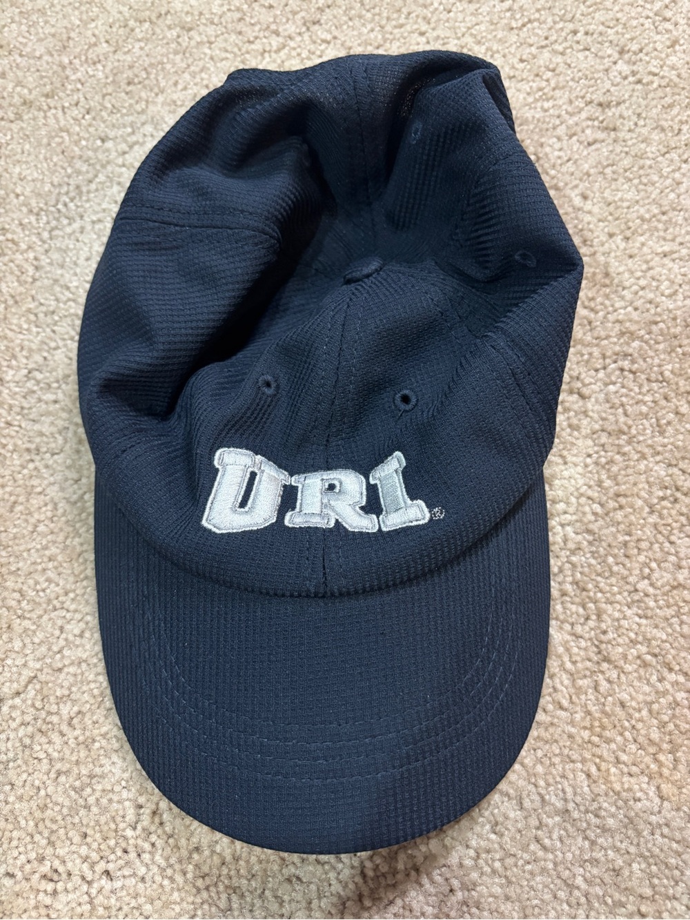 University of Rhode Island Navy Baseball Cap - Embroidered “URI”